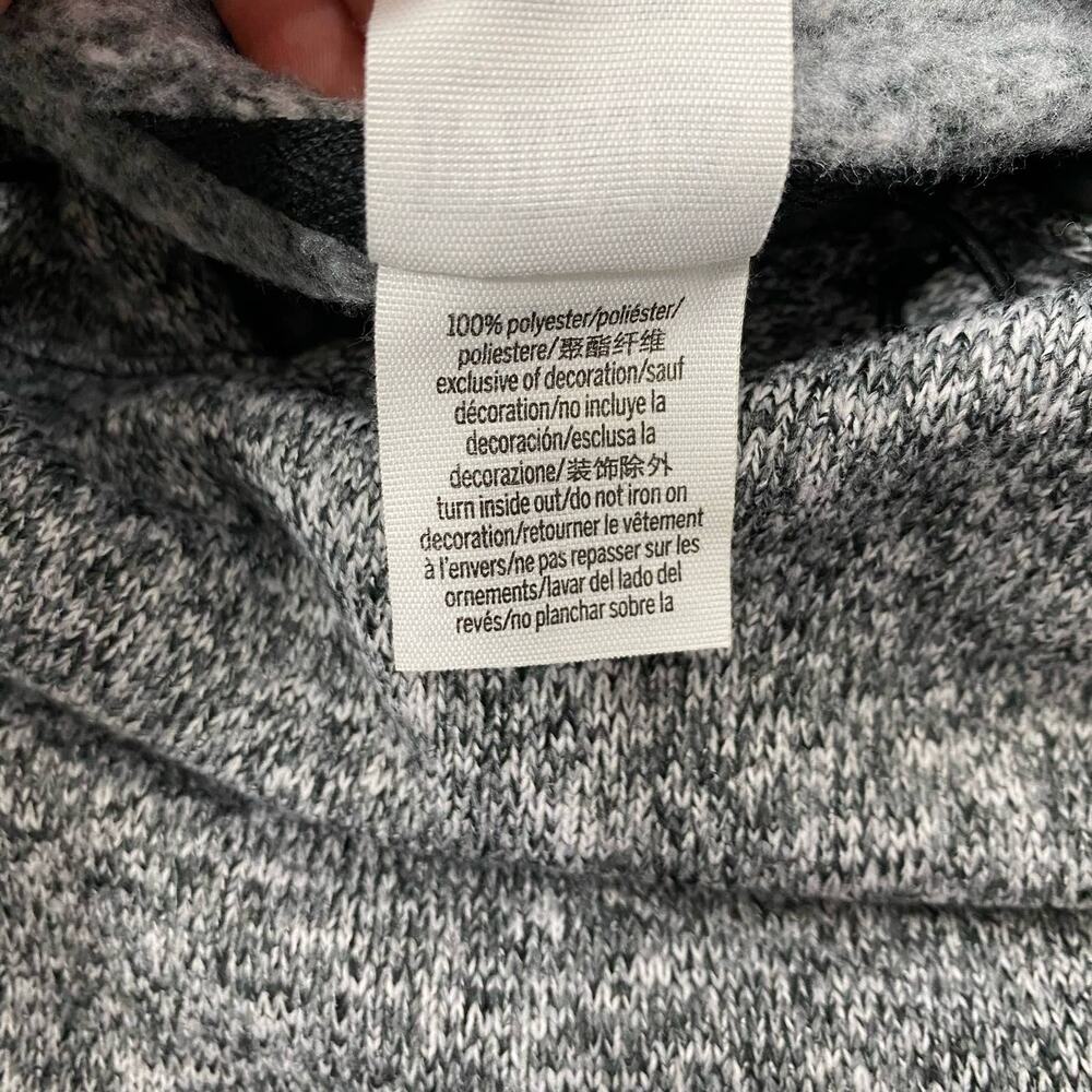 PINK Victoria Secret Crop Hoodie Marled Gray Fleece Lined Womens Sm Sweatshirt - Picture 13 of 14